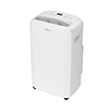 SHINCO Deshumidificador de Aire Portátil 10L/Día, Temporizador de 24 Horas, Pantalla Digital LED, Drenaje Continuo, Función de 'Lavandería', Para Máximo de 18㎡, Blanco