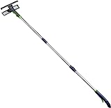 Amazon Basics Limpiacristales con mango extensible de aluminioy cabezal de espray, 124,5 a 175,3 cm