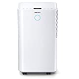 Pro Breeze Deshumidificador 12L Silencioso, 3 Modos, Sensor de Humedad, Modo Noche, Pantalla LED, Tanque Extraíble, Drenaje Continuo, Temporizador 24H. Secado de Ropa, Elimina Humedad, Moho y Alergias