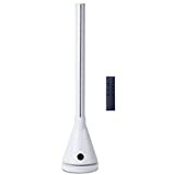 NEWTECK Ventilador de Torre Dual 365 Blanco, con Función Calor, Temp. Ajustable 1-30ºC, Termostato, Temporizador 8h, Táctil, Mando a Distancia, Oscilante, 4 niveles Calor y 9 Frío, 1800W