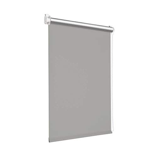 Victoria M. Tenebra Estor Opaco Térmico con o Sin Taladrar, Revestimiento Plateado Incluye Material de Montaje, 35 x 160 cm (Ancho x Alto), Gris