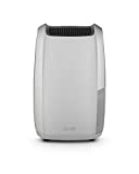De'Longhi AriaDry Multi DDSX225 Deshumidificador Multifunción, 25 L/d, Filtro Antipolvo y Antialérgenos, Función Secado de Ropa, Gas Ecológico, Drenaje Continuo, 446 W, 34Db, Blanco y Gris