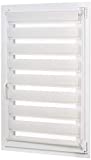 Amazon Basics - Estor enrollable de doble capa, 96 x 150 cm, Crema