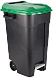 Tayg EcoTayg 120 - Contenedor de residuos con pedal, Verde, 120 l, 60 x 56.8 x 88.6 cm