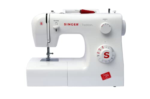 Singer 2250 Tradition - Máquina de Coser mecánica, 10 Puntadas, 43 x 22 x 35.2 cm, 6 Kg, Blanco