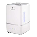 PureMate Humidificador Purificador Difusor de Aroma a Ionizador 5L – Control de Humedad, Pantalla LED, Configuración de Vapor Ajustable