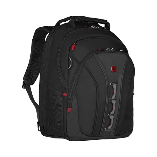 WENGER Legacy Mochila para portátil, portátil de hasta 16 Pulgadas, 21 l, Mujer Hombre, Negocios Universidad Escuela Viajes, Negro/Gris, 600631 WENGER Legacy Mochila para portátil, portátil de hasta 16 Pulgadas, 21 l, Mujer Hombre, Negocios Universidad Escuela Viajes, Negro/Gris, 600631