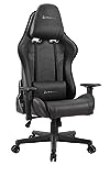 Newskill Kitsune Silla Gaming Profesional, Inclinación y Altura Regulable, Reposabrazos 2D Ajustables, Base en Nylon, Reclinable 180º, Ergonómica, Piston Gas Clase 4, Polipiel, Color Negra