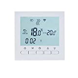 Beok BOT-313 WiFi Programable Cableado Digital Calderas De Gas Termostato Se Puede Controlar Por APP Controlador , Pantalla LCD AC220V 3A,Blanco