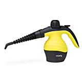 H.Koenig NV60 Limpiador A Vapor Compacto, Vaporeta 1000W, 4,2 Bares, Capacidad de Agua de 350 ml, Plástico, Amarillo
