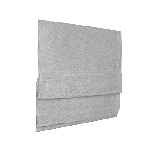 Victoria M. Ivora Estor Plegable para Ventanas y Puertas Cortina Paqueto con Barras Estables en Aluminio, con Cordón, de Fácil Cuidado, 120 x 175 cm, Gris
