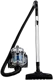 Amazon Basics – Potente aspirador de cilindro sin bolsa, para suelos duros y alfombras, filtro HEPA, compacto y ligero, 700 W, 1,5 l (UE), Negro