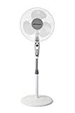 Orbegozo SF 0147 - Ventilador de pie oscilante, 3 niveles de ventilación, tamaño aspas 40 cm, altura regulable, 50 W, blanco