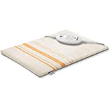 Beurer HK25 - Almohadilla eléctrica térmica con funda, función apagado automático 90 minutos, PVC, funda lavable, 3 potencias, display iluminado, Naranja, 40 x 30 cm