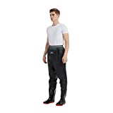 mufly Waders de Pecho Pantalones de vadeo de Pesca con Zapatos Vadeadores de Agua Cruzada Transpirables Vadeadores de Caza para Hombres (UK Size 9- EU Size 43)