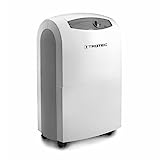 TROTEC Deshumidificador TTK 100 S, 30L/24h, Depósito 4,3L, Portátil, Para Habitaciones de 90m²/225m³, 600 W, Auto-Apagado, Descongelación por Gas Caliente, Filtro de Aire, Higrostato Automático