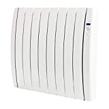 Haverland RC8TTS Inerzia - Emisor Térmico Bajo Consumo, 1200W de Potencia, 8 Elementos, Programable, Exclusivo Indicador De Consumo, Bloques De Piedra Natural Ideal Uso Prolongado