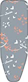 Vileda Premium 2 en 1 - Funda de planchar, tres capas, suave, encaja en cualquier tipo de tabla de entre 110-130 cm de largo y 30-45 cm de ancho, Color Gris y Blanco