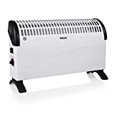 Tristar KA-5911 - Calefactor Convector con 2 Ajustes de Calor, Termostato Regulable, Asas Integradas, 1500 W, Blanco