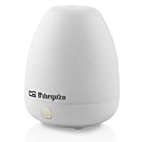 Orbegozo HUA 1200 - Humidificador aromático ultrasónico, luz LED, 4 W, 7 colores, silencioso, conexión 2 en 1, usb y alimentación de corriente