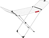 Vileda Extra X-legs - Tendedero de acero y aluminio, con alas plegables, 20 metros de espacio de tendido, con soporte para artículos pequeños, Blanco, dimensiones abierto 173 x 56 x 93 cm