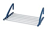 WENKO Secador de ropa telescópico para balcón, tendedero universal extensible para interior y exterior, fabricado en aluminio inoxidable, longitud total 6 m, (An. x A x P): 57-106 x 21 x 37,5 cm