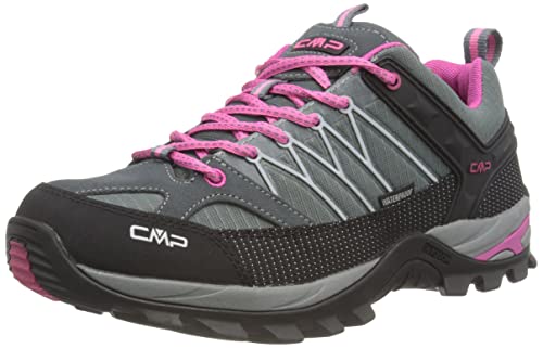 CMP Rigel Low Wmn Trekking Shoe WP, Zapatillas de Senderismo Mujer, Grey-Fuxia-Ice, 39 EU CMP Rigel Low Wmn Trekking Shoe WP, Zapatillas de Senderismo Mujer, Grey-Fuxia-Ice, 39 EU