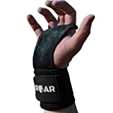 Roar® Calleras para Gimnasio Hombre, Calleras Gym Mujer, Guantillas Gimnasio, Calleras Gimnasia artistica, Hand Grips, Callera Calistenia,Cuero Sintético, Grip Gloves, Cayeras (L)