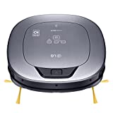 LG VR65710LVMP Hombot Turbo Serie 10 - robot aspirador programable con doble cámara, para casas con mascotas, niños y alfombras, color rojo
