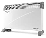 Orbegozo CVT 3400 Convector, Termostato Regulable, Función Turbo, Protección contra Sobrecalentamiento, Asas de Transporte, 2000 W, Blanco