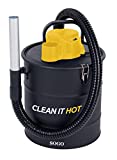 SOGO SS-16130 Aspirador de Ceniza y Soplador Para Encendido y Barrido de hojas, Aspiradora para Pellets, Chimeneas, Barbacoas, Estufas de Leña, Serrín, Cenizas Calientes - 1200W 20L - Color: Negro