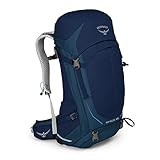 Osprey Stratos 36, mochila de senderismo con ventilación para hombre - Eclipse Blue (M/L)