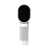 QUEENTY Purificador de Aire para Oficina con Filtro HEPA y Carbón Activado, Purificador de Aire para Hogar con Iones Negativos, Capturar Alergias, Polen, Humo, Olor y Caspas de Mascota