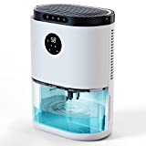 XAXAZON Deshumidificador eléctrico, 2300 ml, deshumidificador portátil, contra la humedad, para armario, baño, dormitorio, caravana