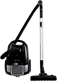 Amazon Basics - Potente aspirador con bolsa, para suelos duros y alfombras, filtro HEPA, control de velocidad, 700 W, 3.0 L (UE), Negro