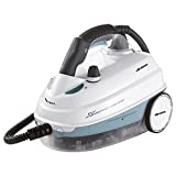 Ariete 4146 Limpiadora de Vapor, 5 Bars de Presión, Potencia 1500 W, Autonomía 55 min., color blanco y detalles en azul