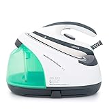 CREATE/SMARTCARE PRESSURE SCS/Centro de planchado a Vapor, 7 Bar de Presión, 1,8L, 2 Programas, Eco, Acero Inoxidable, 150 g/min de golpe de vapor, Revestimiento Antiadherente Cerámico (Blanco)