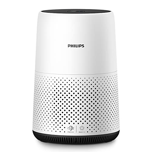 Philips Serie 800 Purificador de Aire - Elimina Gérmenes, Polvo y Alérgenos en Estancias 49m², 3 Velocidades, Modo Sueño (AC0820/10)