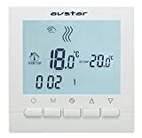 AVStar - Termostato Inteligente programable para calefacción de calderas de Gas - Pantalla LCD para Facilidad de Control y programación (Blanco)