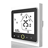Qiumi Termostato Wifi para calefacción individual de calderas de gas/agua funciona con Amazon Alexa, Google Home IFTTT, Contacto seco, 5A 95~240V AC