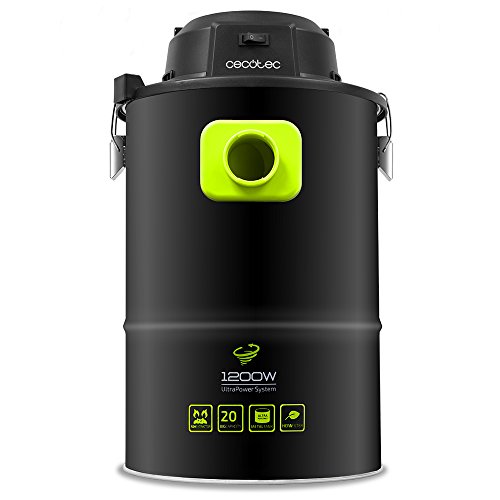 Cecotec Aspirador Cenizas Pellet Conga PowerAsh 1200. Boquilla XXL, 3 Procesos de Filtración, Tubo Reforzado, Depósito Metálico 20 L, Filtro HEPA, 1200W Título del Producto