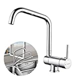 GRIFEMA Irismart - Grifo de cocina abatible, mezclador Plegable Fregadero, Cromo [Exclusivo en Amazon]
