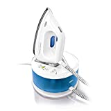 Braun CareStyle Compact IS2043 - Centro de Planchado, Suela 3D Eloxal Plus, Potencia 2200 W, Depósito 1.3 L, Vapor Constante 110 g/min, Presión 5 bar y Golpe de Vapor 300 g/min, Blanco/Azul