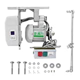 Akozon Maquina de Coser Industrial, Motor sin escobillas silencioso 550W AC220V