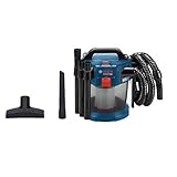 Bosch Professional 18V System GAS 18V-10 L - Aspirador a batería (depósito 10 l, 90 mbar, manguera 1,6 m, sin batería), Color Azul
