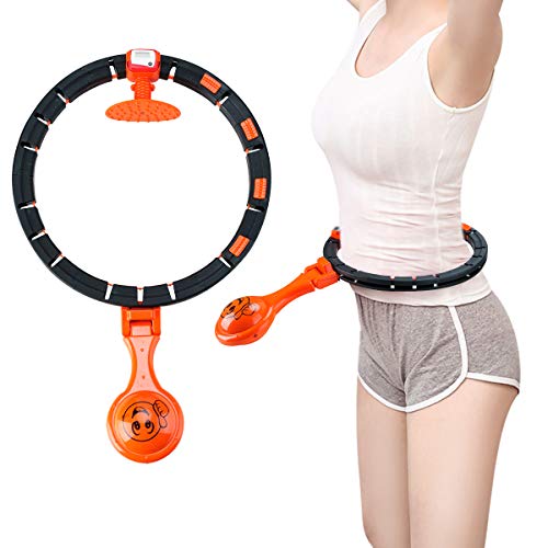 Surplex Círculo de Fitness Inteligente, Aros para Entrenamiento de Cintura con conteo Inteligente Ajustable, no Deja Caer artefacto de pérdida de Peso de Yoga Círculo de Fitness para Adulto, niño