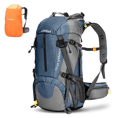 Lixada Mochila de Senderismo 50L/60L con Cubierta Impermeable Mochila de Marcha Trekking Camping Deporte Al Aire Libre Lixada Mochila de Senderismo 50L/60L con Cubierta Impermeable Mochila de Marcha Trekking Camping Deporte Al Aire Libre