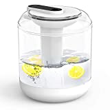 EUKO humidificador ultrasónico silencioso 1000ml humidificadores de Aire con alimentación USB Apagado automático con luz de Noche para Dormitorio de bebé, guardería, Oficina