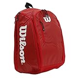 Wilson Tour Backpack Mochila de tenis, para hasta 2 raquetas, unisex, rojo