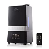 PureMate PM 908 Humidificador Digital Ultrasónico de Vapor Frío e Ionizador Con difusor de aroma - Capacidad de agua de 4.5 litros